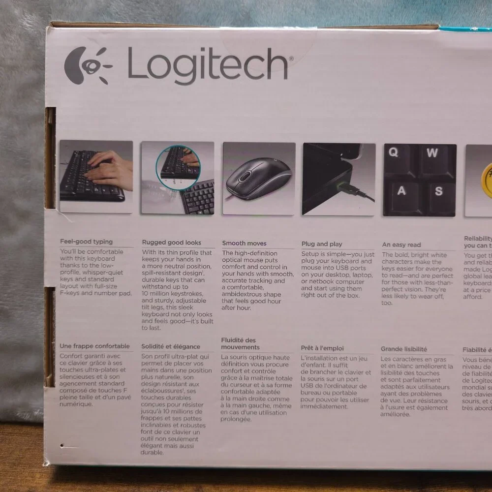 Logitech MK120 Keyboard &‎ Mouse Combo | New